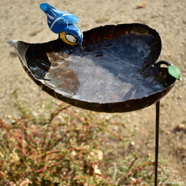 Mangeoire coeur une mésange