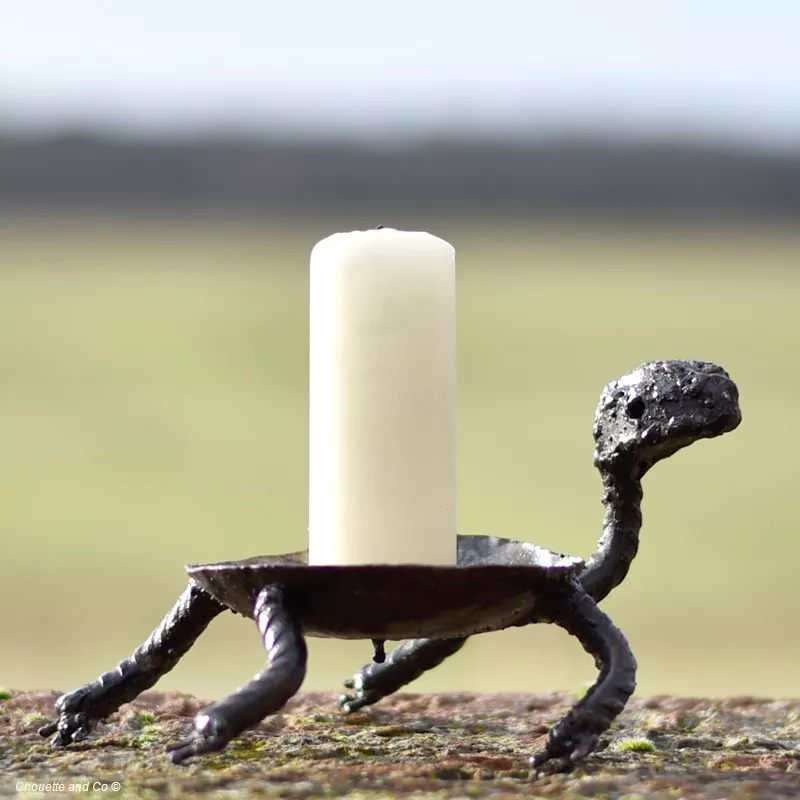 Tortue bougeoir 