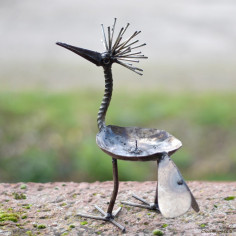 Grue couronnée bougeoir 2