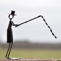 Personnage abstrait pêcheur