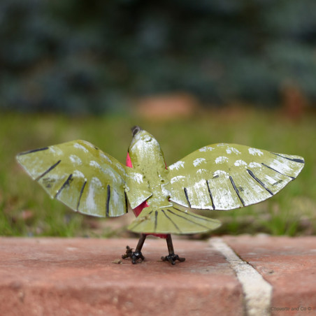 Colibri rose peint main