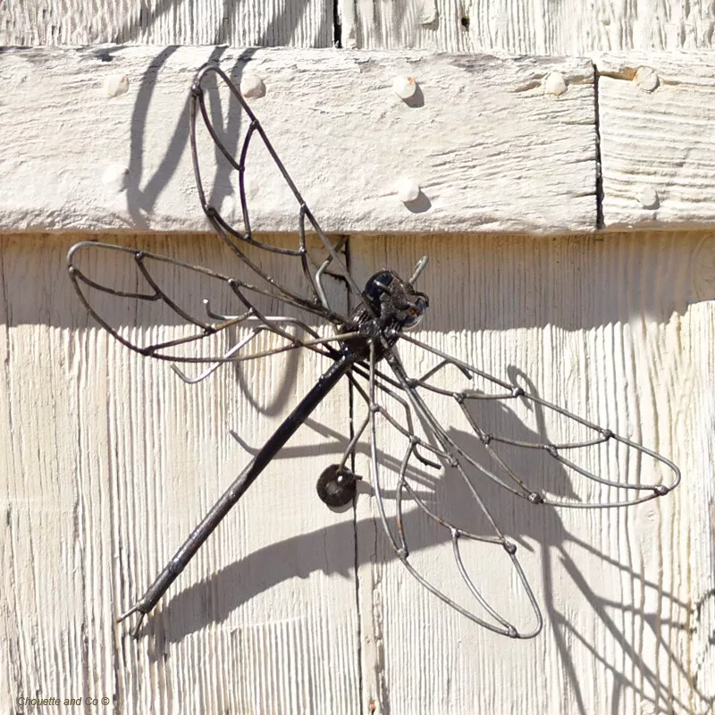 Libellule wire yeux verre