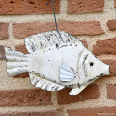 Poisson feuille applique murale 2