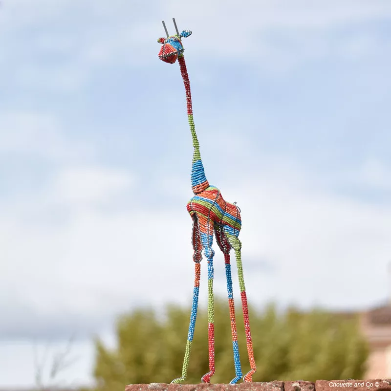 Girafe en perle grand modèle