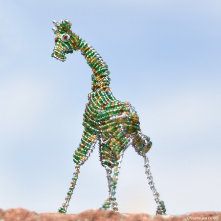 Girafe en perles