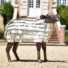 Mouton lamelles blanches XL