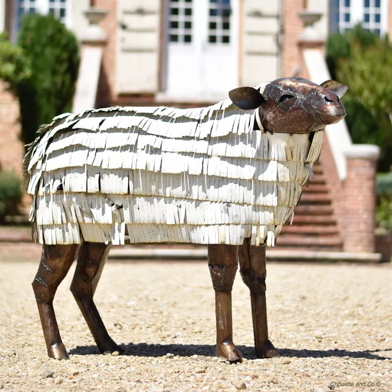 Mouton lamelles blanches XL