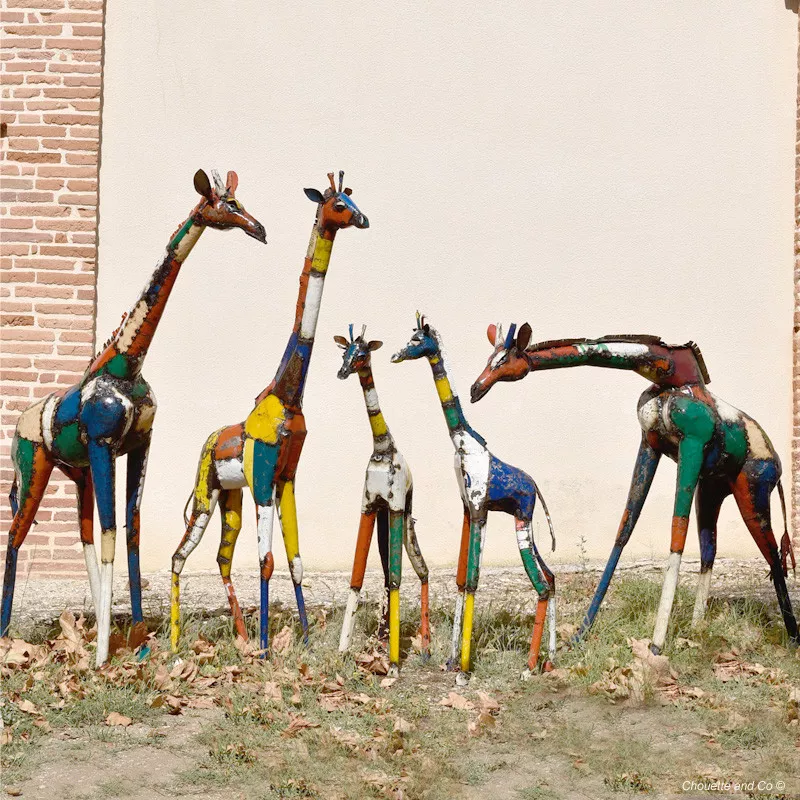 Girafe couleur couleur fût