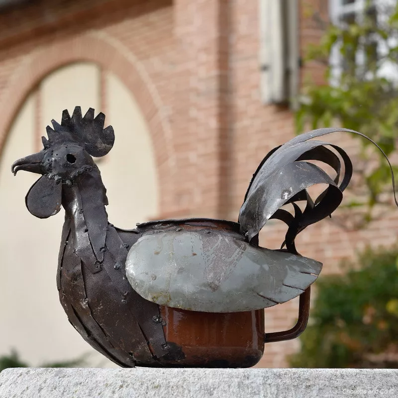 Coq porte plante