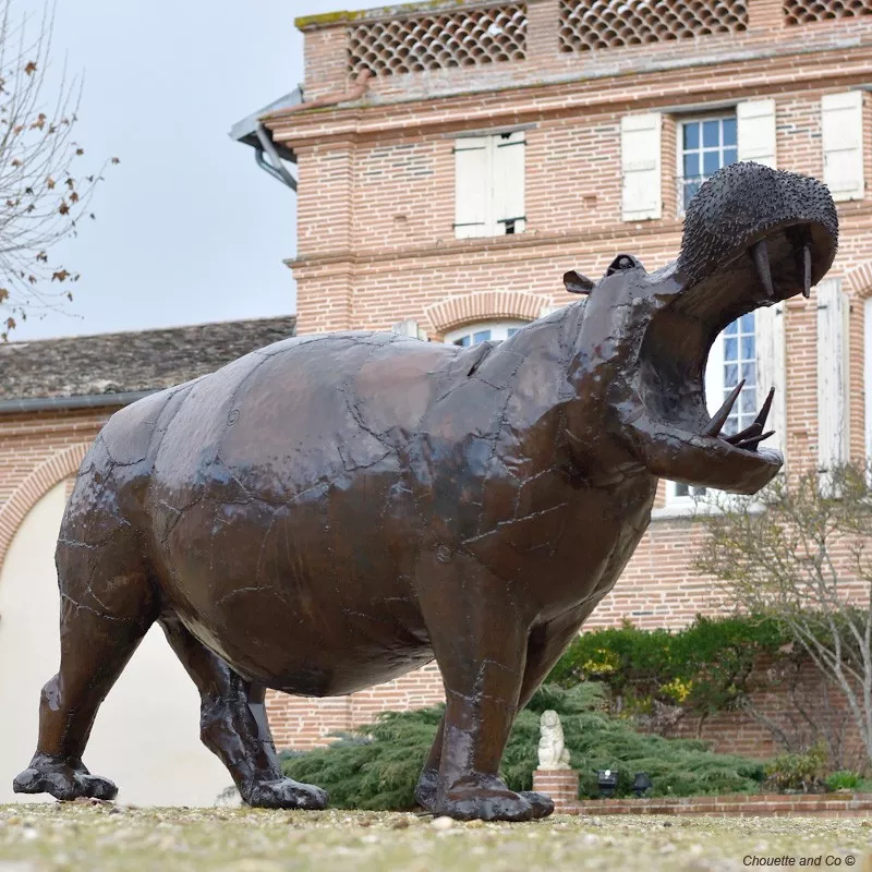 Hippopotame xxl gueule ouverte