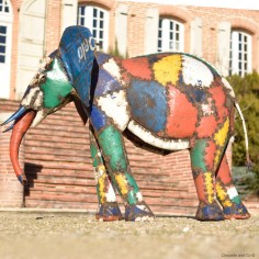 Éléphant couleur fût XXL 2