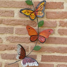 Envolée de papillons peint main 2