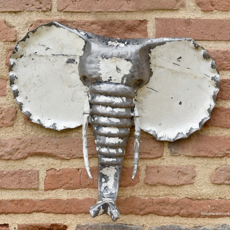 Tête d'éléphant blanche