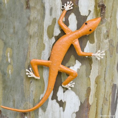 Lézard Gecko peint