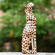 Guépard en bois