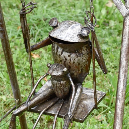 Grenouilles sur balançoire