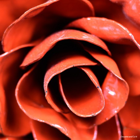 Déco rose peinte moyen modèle