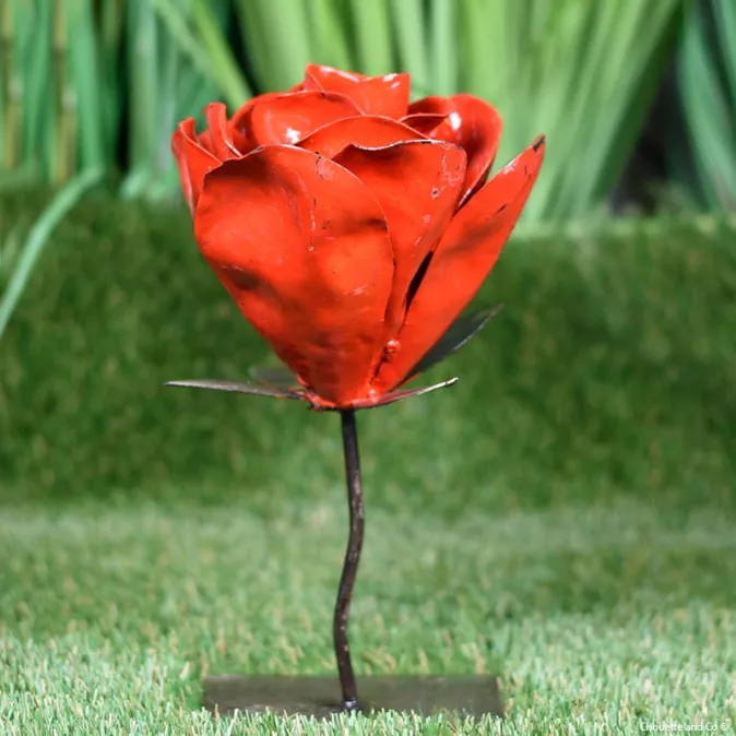 Déco rose peinte moyen modèle