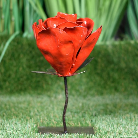 Déco rose peinte moyen modèle