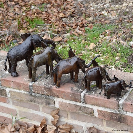 éléphant métal recyclé décoration jardin
