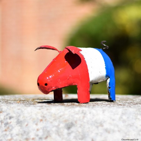 Cochon drapeau français