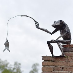 Grenouille qui pêche