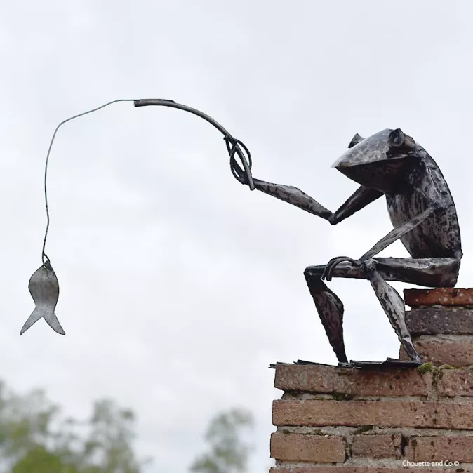 Grenouille qui pêche