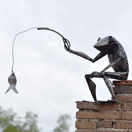 Grenouille qui pêche