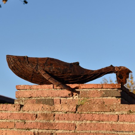 Baleine en métal recyclé et pièce unique