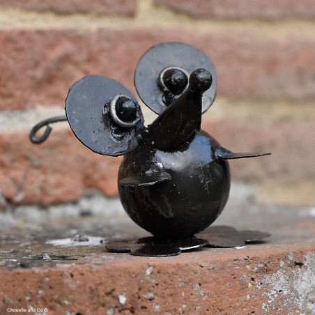 Souris toon boule en métal
