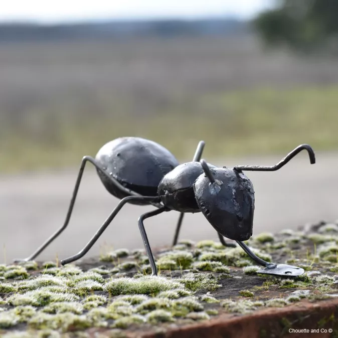 fourmi metal recyclé decoration jardin