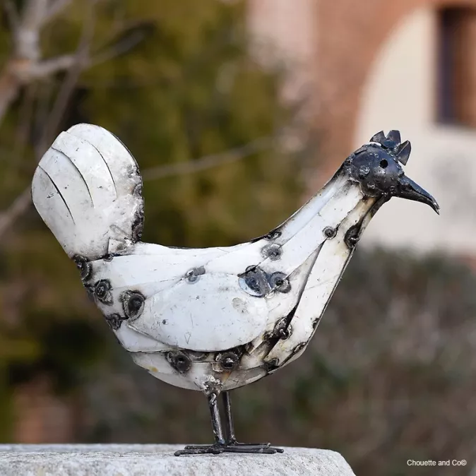 Poule lamelle fût blanche