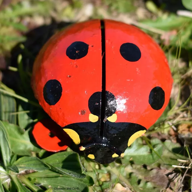 coccinelle métal recyclé décoration jardin