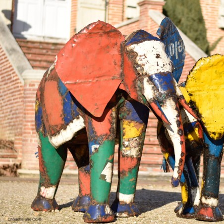 Éléphant couleur fût XL