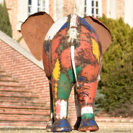Éléphant couleur fût XL