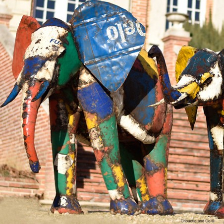 Éléphant couleur fût XL