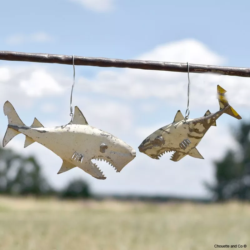 Requin blanc applique murale