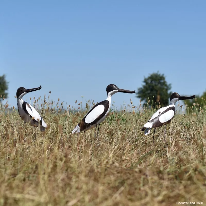 avocette blanche métal recyclé décoration jardin