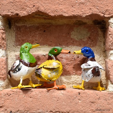 Canard mini peint main
