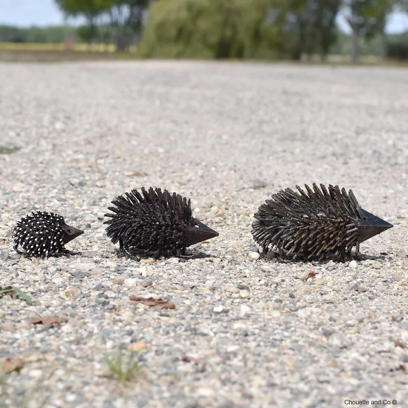 hérisson métal recycle décoration jardin