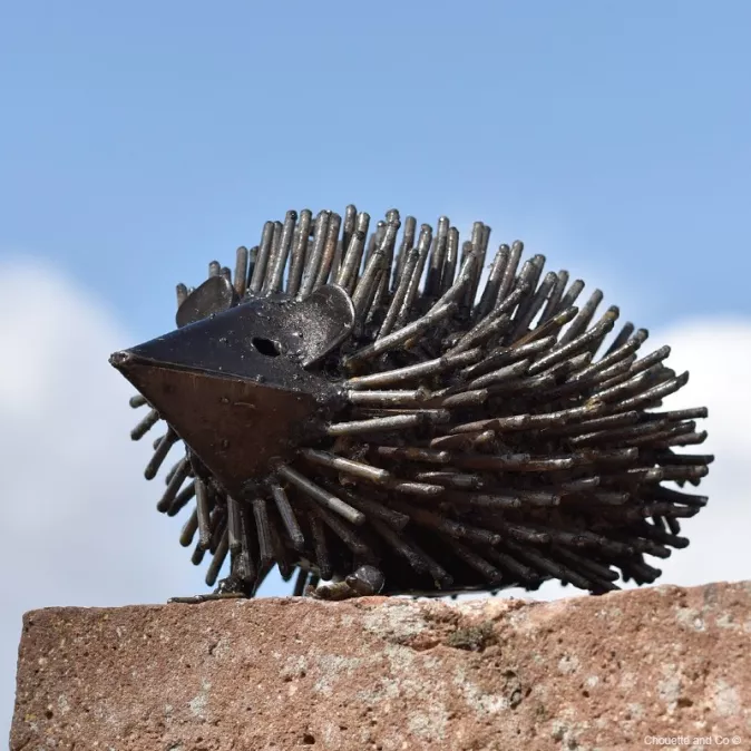 hérisson métal recycle décoration jardin