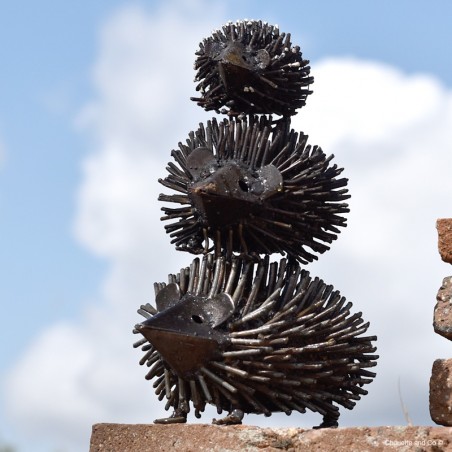 hérisson métal recycle décoration jardin