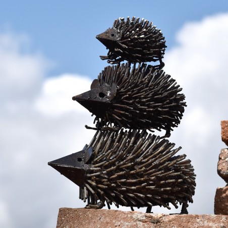 hérisson métal recycle décoration jardin