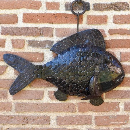Poisson écailles applique murale
