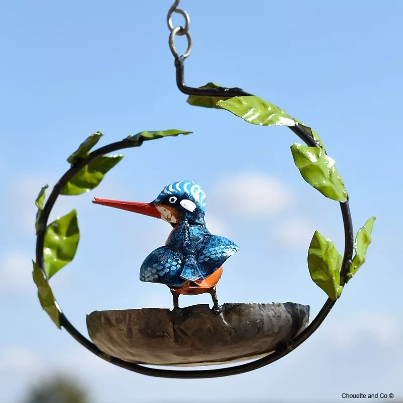 Suspension mangeoire laurier martin pêcheur