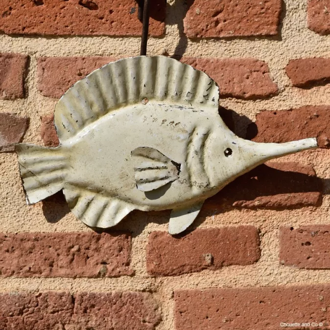 Poisson trompette applique murale