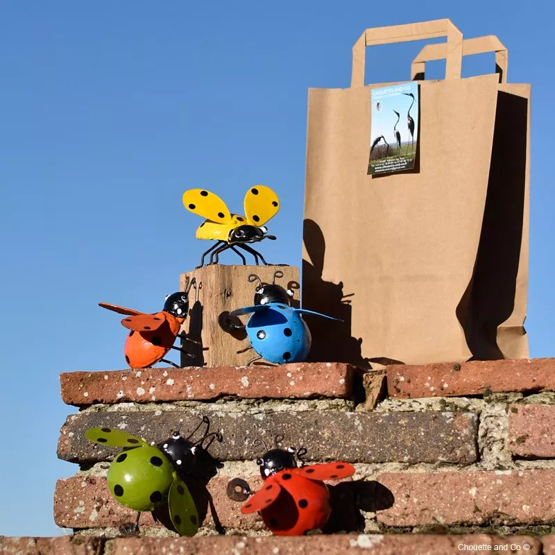 coccinelle métal recyclé décoration jardin