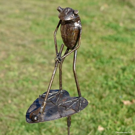 Grenouille sur tuteur