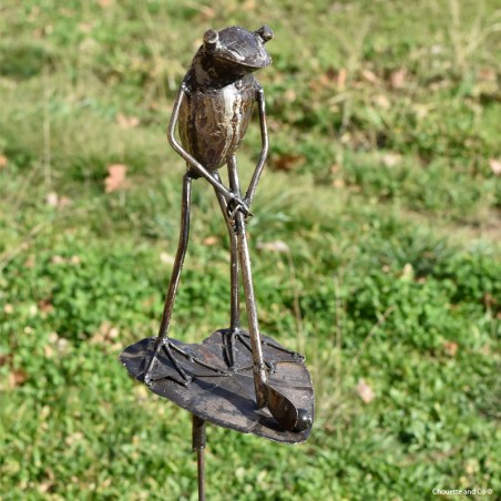 Grenouille sur tuteur