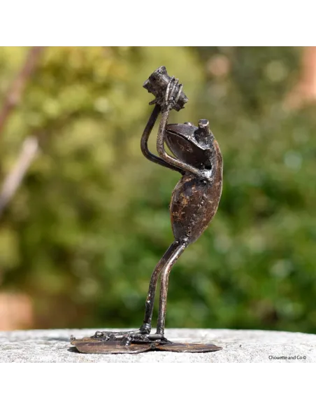 Grenouille sur feuille petit modèle